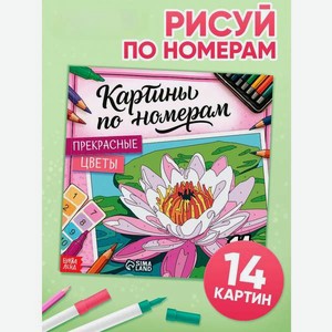 Раскраска Буква-ленд картина по номерам Прекрасные цветы 14 картин
