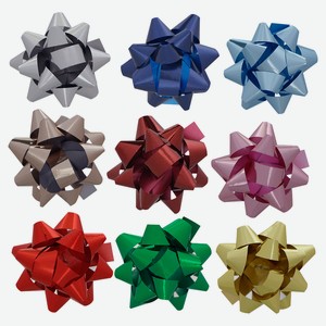 Бант АШАН Красная птица 9 см, в ассортименте