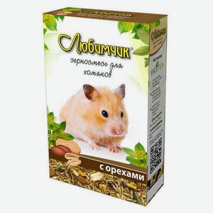 Корм для хомяков «Любимчик» зерносмесь с орехами, 400 г