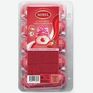 Эклеры Mirel Клубничные со сливочно-заварным кремом, 235г