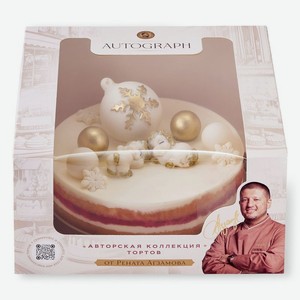 Торт Народный Кондитер Пломбир-клубника, 870г