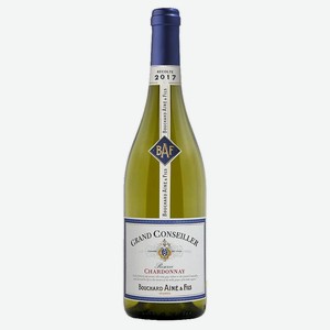 Вино Bouchard Aine & Fils Grand Conseiller Chardonnay белое сухое Франция, 0,75 л
