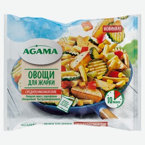 Овощная смесь Овощи для жарки Agama Средиземноморские, 400 г