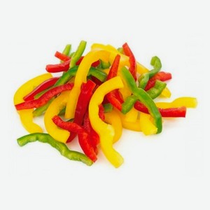 Овощная смесь Перец болгарский АШАН Красная птица сладкий резаный замороженный, вес цена за 100 г
