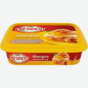 Сыр President Маасдам плавленый 45% БЗМЖ 200г, 200 г