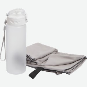 Набор подарочный ACTIWELL Бутылка для воды 780мл и фитнес-полотенце 150х75см, Арт. MUSET033106