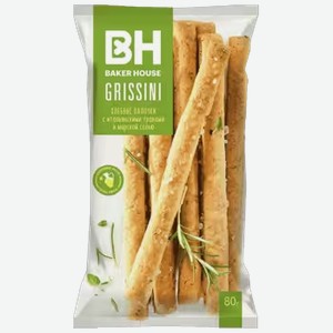 Хлебные палочки Baker House Grissini с итальянскими травами 80 г