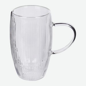 Кружка с двойным стеклом Гранд-Трейд грани 450мл