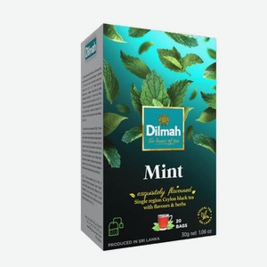 Чай Dilmah мята, 20х1.5г
