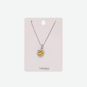 TWINKLE Подвеска с цепочкой Yellow Stone 2, 1 шт.