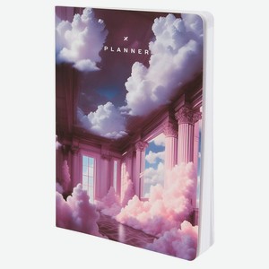 LOREX Планер ежедневник недатированный CLOUDS 72 л soft-touch, 145х205 мм