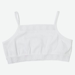 Майка топ для девочек, р.34, белый, 100% хлопок, SEVIM-7038