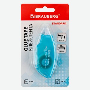 Клей-лента BRAUBERG Standard, 1 шт