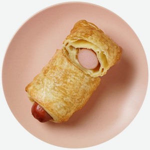 Слойка с сосиской 75г, 75 г