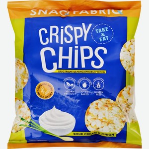 Чипсы Snaq Fabriq Сметана и зелёный лук низкокалорийные 50 г