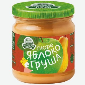 Пюре Семилукская Трапеза яблочно-грушевое с сахаром, 470г, 500 мл