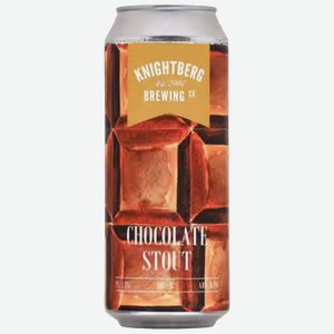 Пивной напиток Knightberg Chocolate Stout темное 0,45 л ж/б