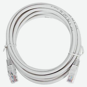 Патч-корд Gembird PP12-3M, UTP Cat5E, 3 м, серый