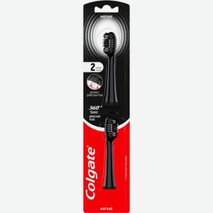 Насадка для зубной щетки COLGATE 360 Древесный уголь сменные 2шт, Китай