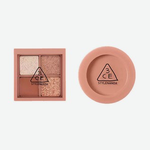 3CE Набор: Палетка теней Mini Multi Eye Color Palette + Румяна Face Blush, SECOND PAIR + ROSE BEIGE