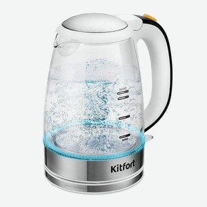 KITFORT Чайник КТ-6627, цвет: Серебряный, 1700 мл