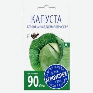 Семена Капуста «Агроуспех» Дитмаршер Фрюер белокочанная, 0,5 г