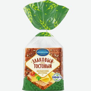 Хлеб Коломенское Злаковый тостовый, в нарезке, 250 г