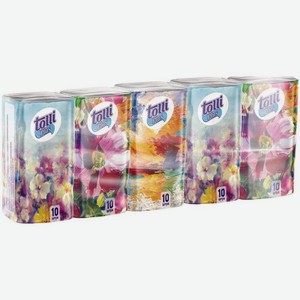 Платочки Tolli Plus бумажные без аромата 2 слоя 10шт., 10 шт