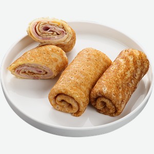 Блинчики ЛЕНТА FRESH с ветчиной и сыром, весовые