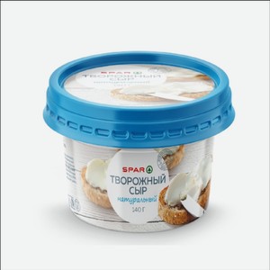 Сыр творожный SPAR натуральный 140гр