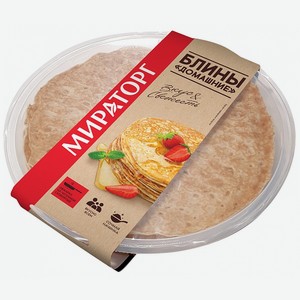 Блины Мираторг Домашние, 300 г, пластиковый контейнер