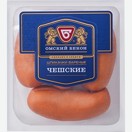 Шпикачки Чешские, Омский Бекон, 1 Кг