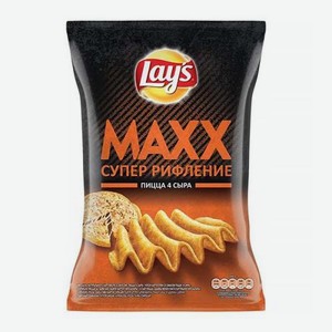 Чипсы со вкусом Пицца 4 сыра Lays Maxx 100г