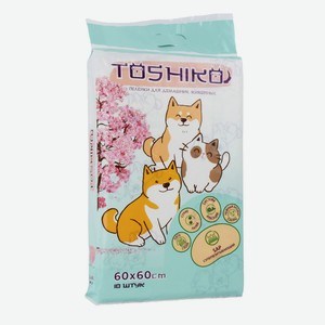 Пеленки впитывающие одноразовые Toshiko 60х60 с ароматом сак