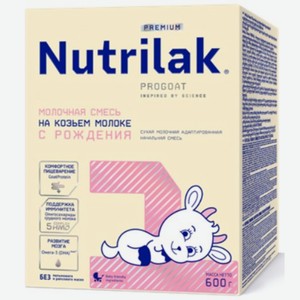 NUTRILAK Premium Progoat 1 Смесь на коз мол с 0м 600г