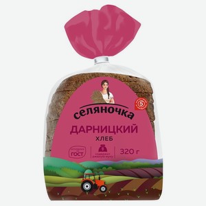 Хлеб Селяночка Дарницкий 320г, 320 г