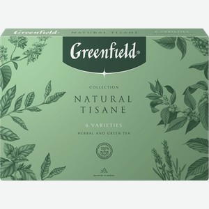 Набор чайный GREENFIELD Нэйчерал Тизан 6 видов, 30пак