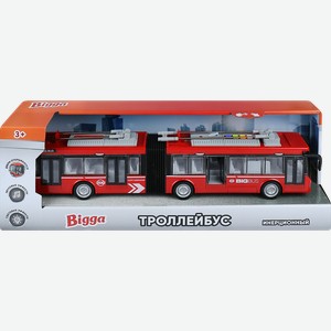 Игрушка инерционная BIGGA Трамвай/Троллейбус со световыми и звуковыми эффектами, в ассортименте