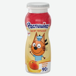 Йогурт питьевой детский «Растишка» персик банан, 90 мл