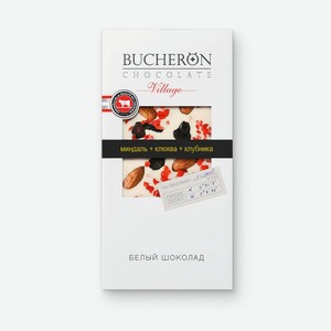 Шоколад Bucheron Village белый миндаль-клюква-клубника, 85г