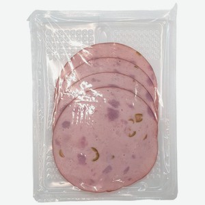 Колбаса Маркет Collection Мортаделла из филе курицы и индейки с оливками, 120г