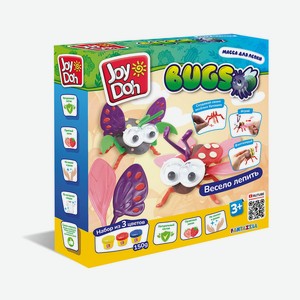 Масса для лепки Joy Doh, набор BUGS - ЖУКИ, составные части