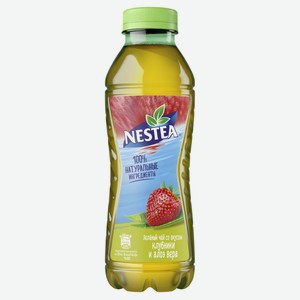 Чай зеленый холодный Nestea клубника-алоэ вера, 500 мл