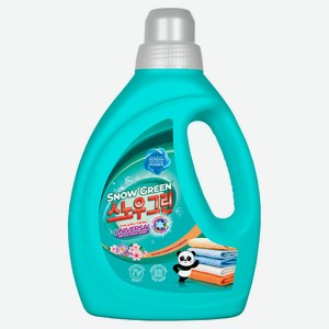Гель для стирки Snow Green универсальный с ароматом миндаля и шафрана, 1 л