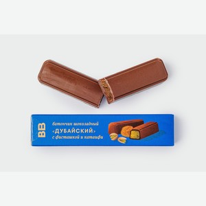 Батончик шоколад.  Дубайский  с фисташкой и катаифи 40 г