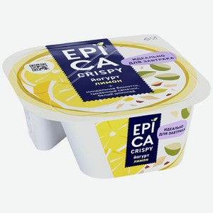Йогурт Epica Crispy лимон 4.8% 140г, 140 г