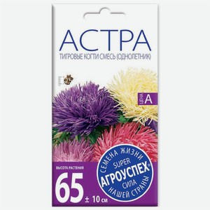 Семена Агроуспех Астра Тигровые когти смесь, 0.3г, 1 г