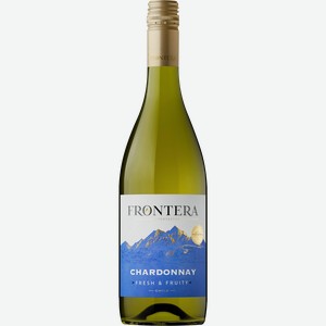 Вино ФРОНТЕРА Шардоне сортовое ординарное белое полусухое, 0.375л