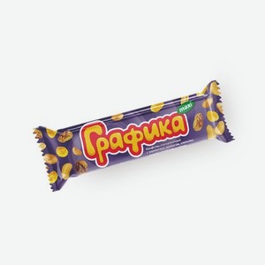 Батончик карамель-арахис-хлопья-изюм-воздушный рис Графика 45г
