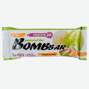 Батончик протеиновый со вкусом фисташковый пломбир Bombbar 60 г